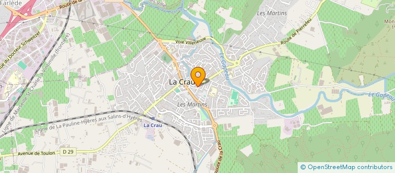 localisation de l'entreprise ECOLE DES DJ VAR  LA CRAU