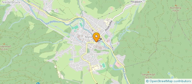 localisation de l'entreprise ECOLE DES ENSEIGNEMENTS ARTISTIQUES DE LA DOLLER ET DU SOULTZBACH  MASEVAUX-NIEDERBRUCK