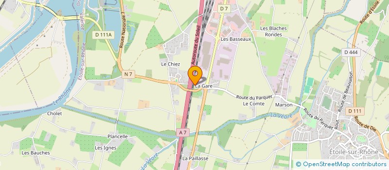 localisation de l'entreprise ECOLE DES JEUNES SAPEURS-POMPIERS D'ETOILE à ETOILE-SUR-RHONE