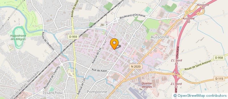 localisation de l'entreprise ECOLE DES METIERS - CENTRE DE FORMATION D'APPRENTIS DE TARN ET GARONNE à MONTAUBAN