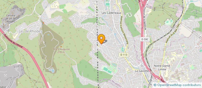 localisation de l'entreprise ECOLE DES METIERS, DE L'APPRENTISSAGE ET DE LA FORMATION à LES PENNES MIRABEAU