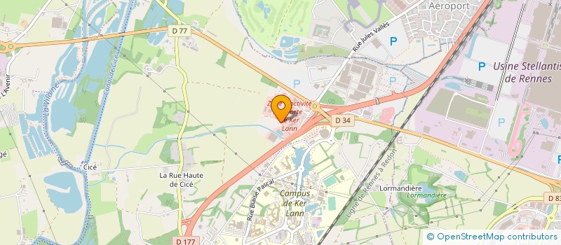 localisation de l'entreprise ECOLE DES METIERS DE L'ENVIRONNEMENT à BRUZ