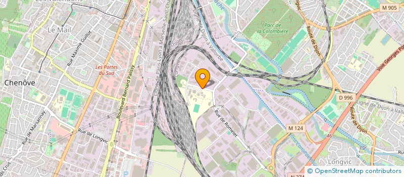 localisation de l'entreprise ECOLE DES METIERS DIJON METROPOLE à LONGVIC