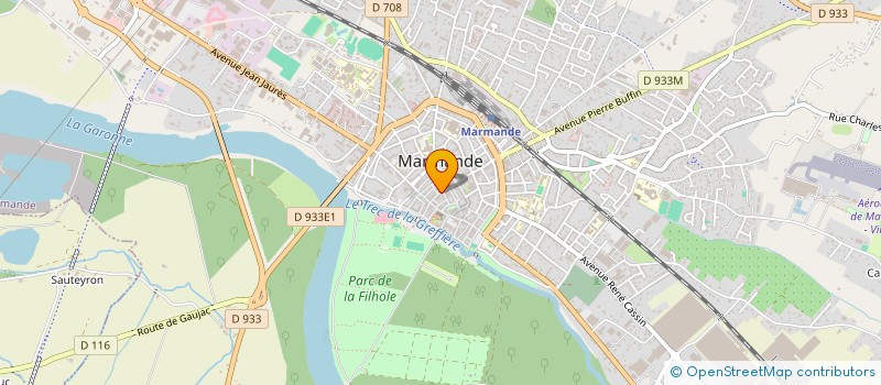 localisation de l'entreprise ECOLE DES MUSIQUES MODERNES  MARMANDE