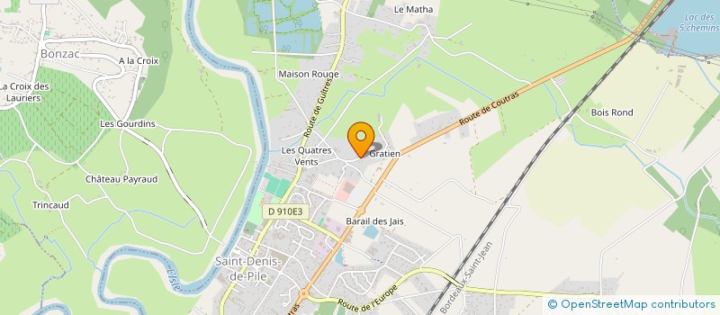 localisation de l'entreprise ECOLE DES NATURALISTES D'AQUITAINE (ENA)  SAINT-DENIS-DE-PILE