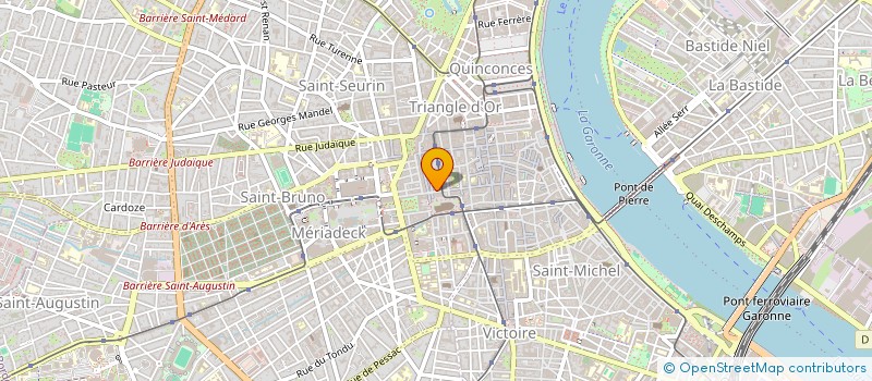 localisation de l'entreprise ECOLE DES NOUVEAUX ENJEUX TERRITORIAUX  BORDEAUX