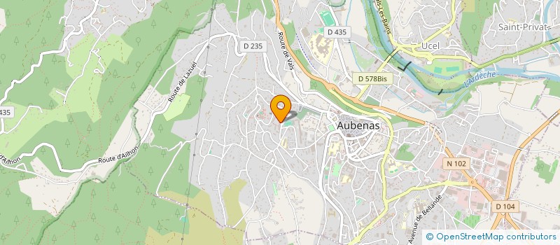 localisation de l'entreprise ECOLE DES PARENTS ET DES EDUCATEURS à AUBENAS