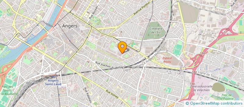 localisation de l'entreprise ECOLE DES PARENTS ET DES EDUCATEURS DU MAINE-ET-LOIRE à ANGERS