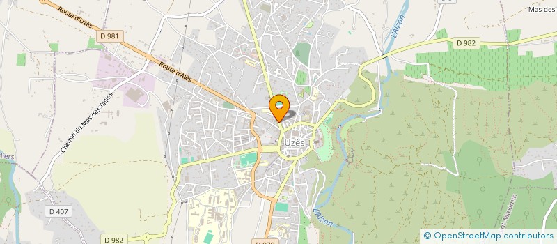 localisation de l'entreprise ECOLE DES SENS ET DES ARTS VIVANTS  UZES