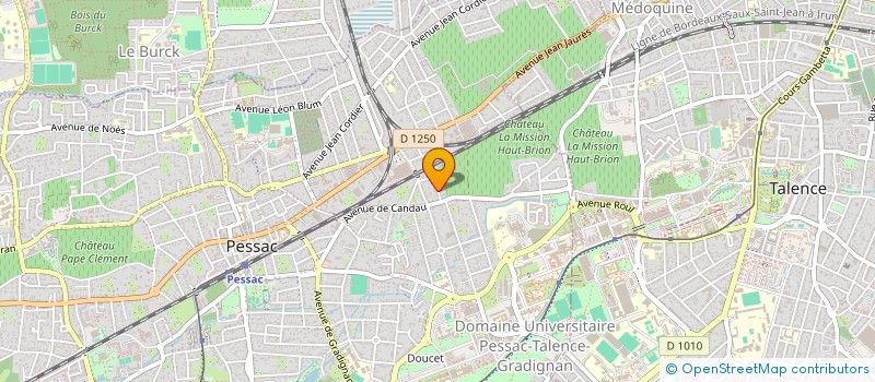 localisation de l'entreprise ECOLE DES SENTIERS SAUVAGES à PESSAC