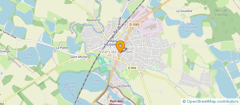localisation de l'entreprise ECOLE DES SERVANTS DE MESSE DE VILLARS  VILLARS-LES-DOMBES