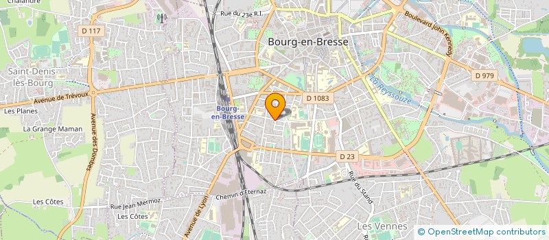 localisation de l'entreprise ECOLE DES TECHNIQUES ET ARTS DU CIRQUE DE BOURG EN BRESSE ET DES PAYS DE L'AIN à BOURG-EN-BRESSE