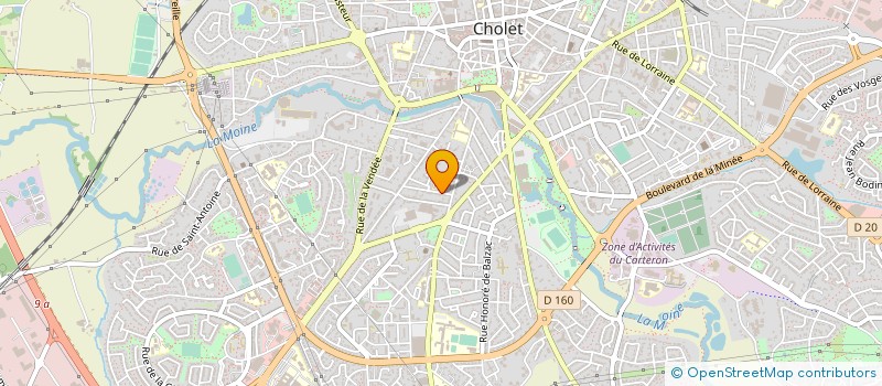 localisation de l'entreprise ECOLE DU BRELOQUET à CHOLET