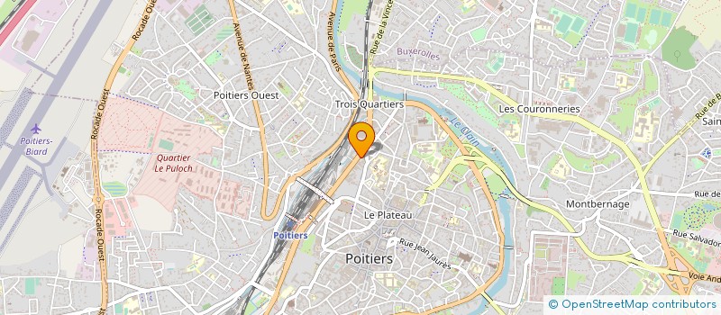 localisation de l'entreprise ECOLE  DU CENTRE OUEST DES AVOCATS  POITIERS