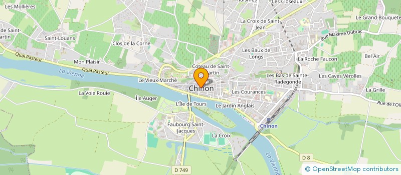 localisation de l'entreprise ECOLE DU CHINONAIS D'ARTS PLASTIQUES à CHINON