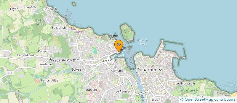 localisation de l'entreprise ECOLE DU LARGE  DOUARNENEZ