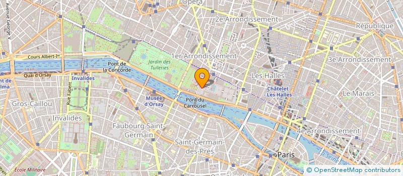 localisation de l'entreprise ECOLE DU LOUVRE à PARIS