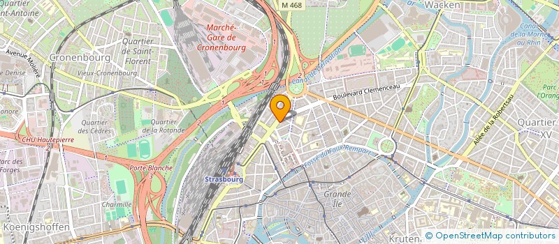 localisation de l'entreprise ECOLE DU POULPE RADIEUX à STRASBOURG
