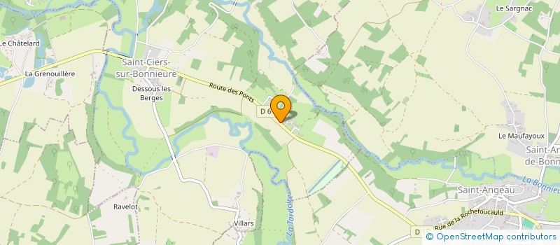 localisation de l'entreprise ECOLE DU PRE FLEURI à SAINT-CIERS-SUR-BONNIEURE