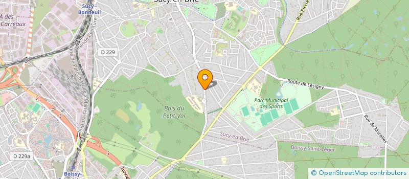 localisation de l'entreprise ECOLE DU TILLEUL à SUCY-EN-BRIE
