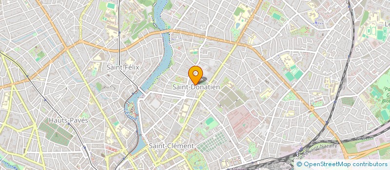 localisation de l'entreprise ECOLE DU TOUCHER à NANTES