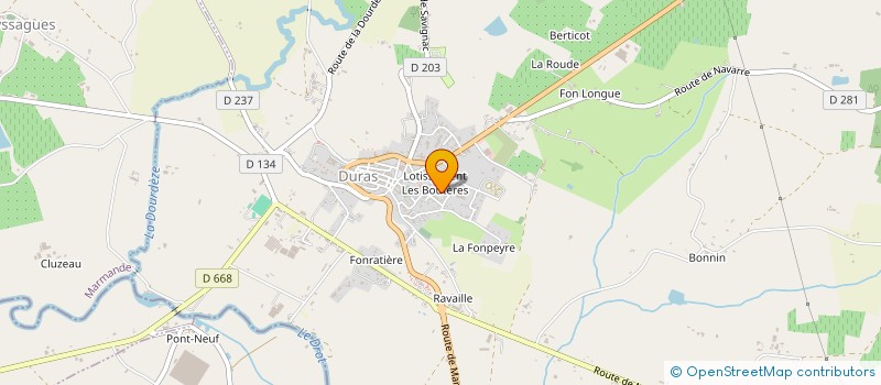 localisation de l'entreprise ECOLE DURAQUOISE D'ARTS MARTIAUX  DURAS