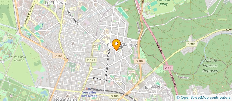 localisation de l'entreprise ECOLE EDUCATEURS SPECIALISES à VERSAILLES