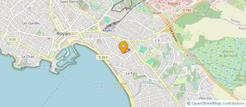 localisation de l'entreprise ECOLE ELEMENTAIRE CLASSE DE NEIGE  ROYAN