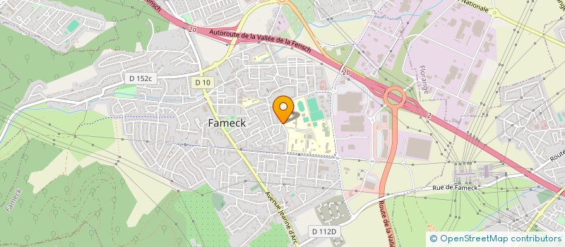 localisation de l'entreprise ECOLE ELEMENTAIRE JACQUES PREVERT DE FAMECK  FAMECK