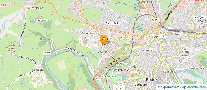 localisation de l'entreprise ECOLE ENTREPRISE à RODEZ