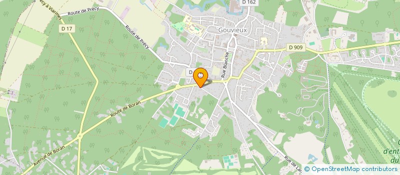 localisation de l'entreprise ECOLE EQUITATION DE GOUVIEUX  GOUVIEUX