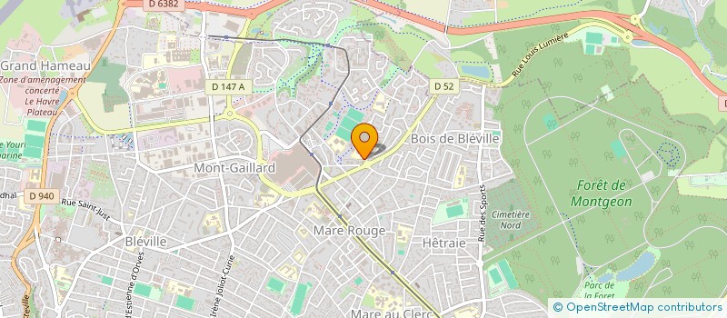 localisation de l'entreprise ECOLE EQUITATION DU HAVRE PONEY-CLUB à LE HAVRE