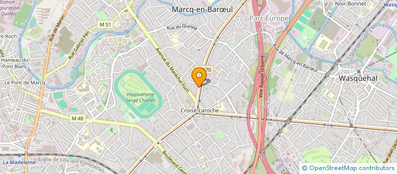 localisation de l'entreprise ECOLE ET FAMILLE à MARCQ-EN-BARŒUL