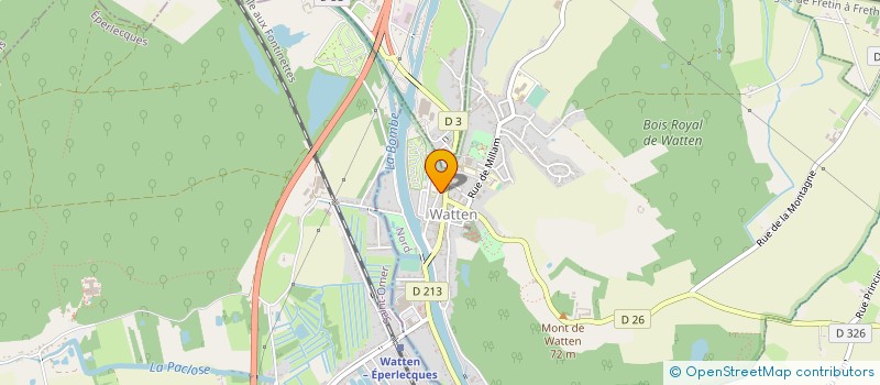 localisation de l'entreprise ECOLE ET FAMILLE DE WATTEN à WATTEN