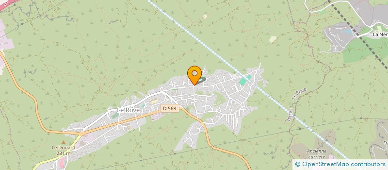 localisation de l'entreprise ECOLE ET FAMILLE  PROVENCE RESEAUX ECOLE - FAMILLE - CITE CENTRE DE PROXIMITE ET DE RESSOURCES  LE ROVE