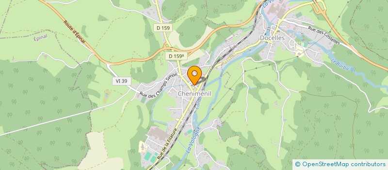 localisation de l'entreprise ECOLE ET GRAM' - ASSOCIATION DEPARENTS D'ELEVES  CHENIMENIL