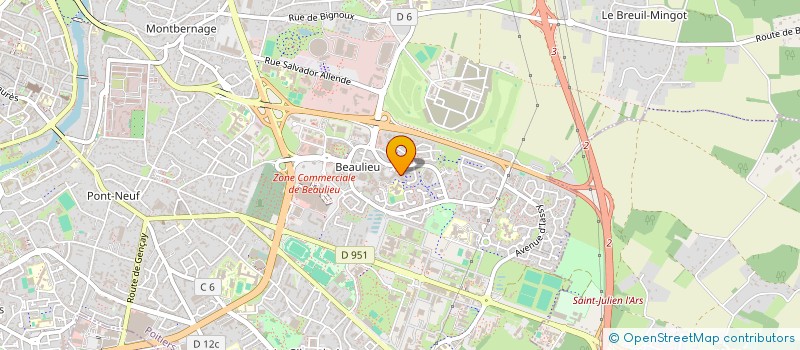 localisation de l'entreprise ECOLE EUROPEENNE DU SPORT à POITIERS