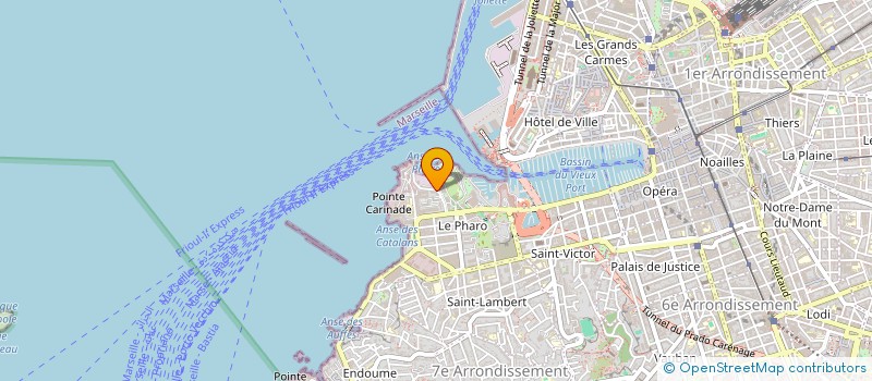 localisation de l'entreprise ECOLE EUROPENNE PLONGEE AU MELANGES à MARSEILLE 7EME