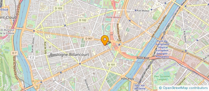 localisation de l'entreprise ECOLE EVEREST à BOULOGNE-BILLANCOURT