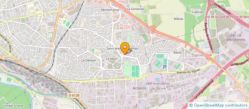 localisation de l'entreprise ECOLE FORMATION CONCEPT MEDITERRANEE  BEZIERS