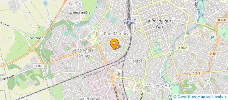 localisation de l'entreprise ECOLE FR DE ROLLER IN LINE HOCKEY à LA ROCHE-SUR-YON