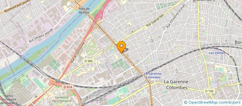 localisation de l'entreprise ECOLE FRANCAISE D'APPRENTISSAGE A LA CONDUITE  COLOMBES