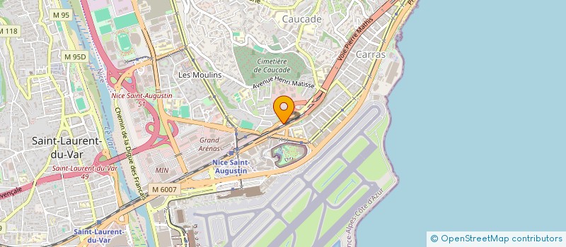 localisation de l'entreprise ECOLE FRANCAISE D'AUDIOVISUEL SUD à NICE
