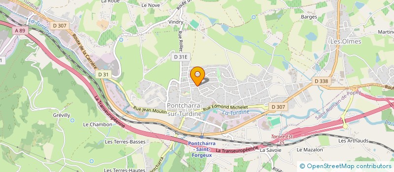 localisation de l'entreprise ECOLE FRANCAISE D'ORTHOPEDAGOGIE  VINDRY-SUR-TURDINE