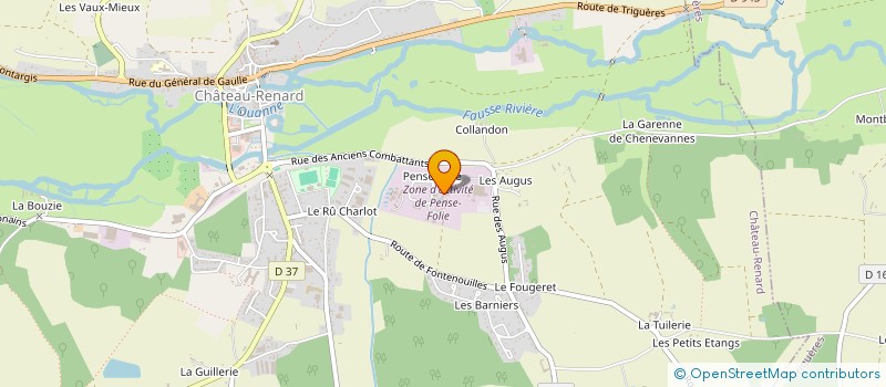 localisation de l'entreprise ECOLE FRANCAISE DE FORAGE  CHATEAU-RENARD