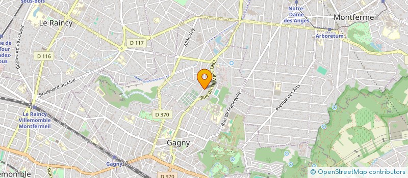localisation de l'entreprise ECOLE FRANCAISE DE FORMATION à GAGNY