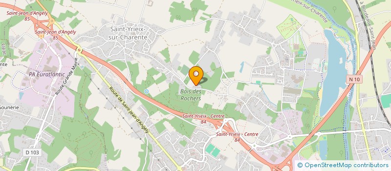 localisation de l'entreprise ECOLE FRANCAISE DE SOPHROLOGIE HUMANISTE à SAINT-YRIEIX-SUR-CHARENTE