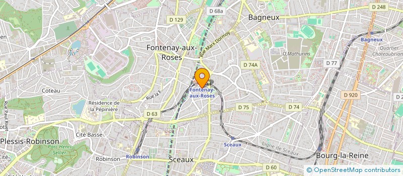 localisation de l'entreprise ECOLE FRANCAISE DE VENTE à FONTENAY-AUX-ROSES