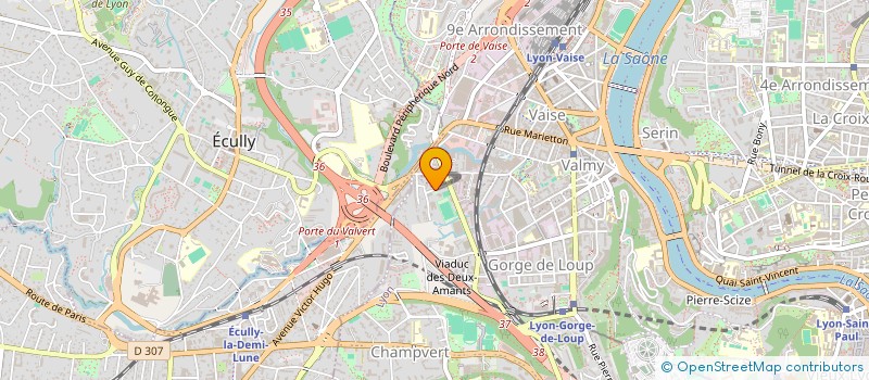 localisation de l'entreprise ECOLE FRANCAISE DE WATSU  LYON 9EME