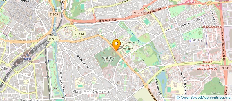 localisation de l'entreprise ECOLE FRANCAISE DE YOGA DE L'EST  METZ